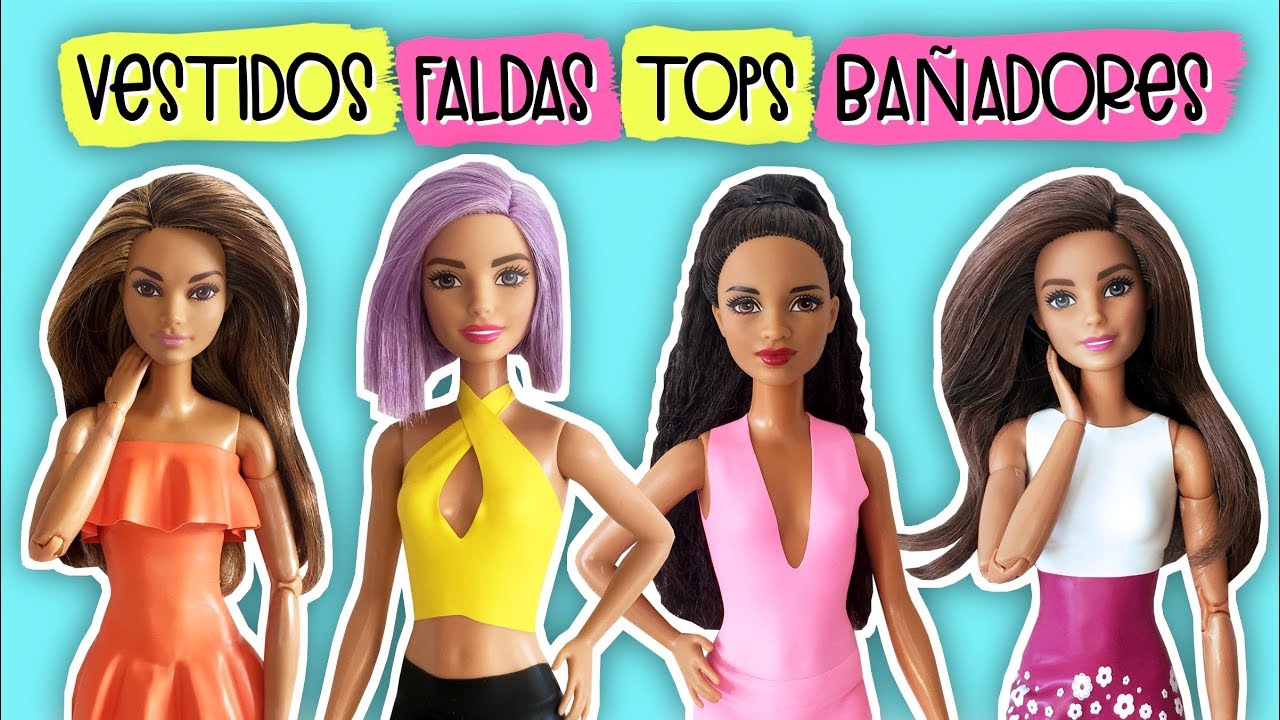 DIY Cómo hacer Ropa para Barbie con Globos ¡Sin Coser! Vestidos, tops, bañadores y - YouTube