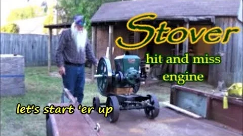 1928 Stover Gas Engine 3 hp type k start up