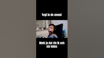 Yoghi in avond mmh nee dat vind ik echt niet lekker