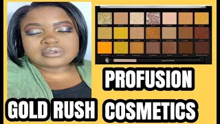 Gold Rush Profusion Cosmetics Palette Review and Demo