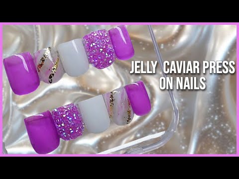 TRENDY PRESS ON NAILS | EASY AND FAST SUMMER PRESS ON NAIL DESIGN