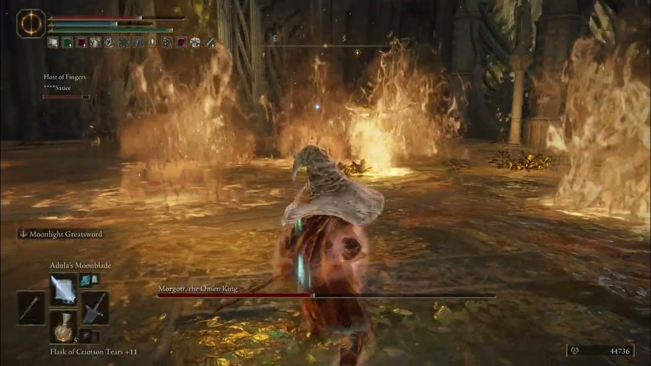 Margit's Shackle on the Omen King(Sorcery Build) ELDEN RING