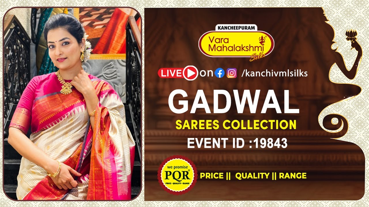 Gadwal Sarees Collection | WhatsApp 89 0001 0002 | Kancheepuram Varamahalakshmi Silks Sarees LIVE