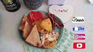American breakfast فطور أمريكي سهل ولذيذ مثل المطاعم