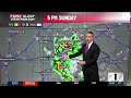 First Alert Forecast: Hotter days ahead with some storms today, more on the way this week