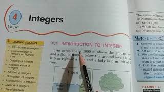 Class- 6  chapter- 4 (Integers)