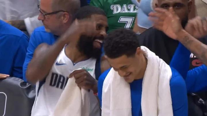 Kyrie Irving so happy on bench after getting $1M bonus for Mavs 50th win of season - DayDayNews