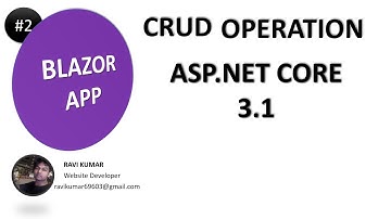 #2 Crud Using Blazor with Entity Framework Core in Asp.Net Core 3.1 Tutorial