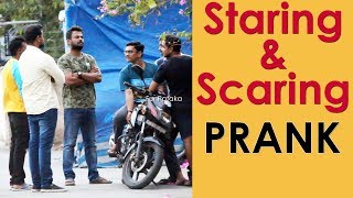 Staring and Scaring People Prank in Telugu | Pranks in Hyderabad 2018 | FunPataka