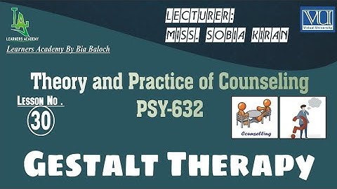 Theory and Practice of Counseling (PSY632) VU Urdu | Lecture No. 30 | Learners Academy By Bia Baloch