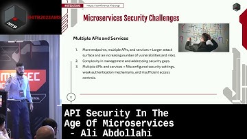 #HITB2023AMS #COMMSEC D1 API Security In The Age Of Microservices - Ali Abdollahi