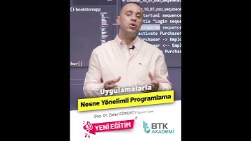 "Uygulamalarla Nesne Yönelimi Programlama Eğitimi" BTK Akademi