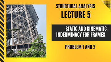 Lecture 5-Structural Analysis- Static and Kinematic Indeterminacy for Frames Problem 1 and 2