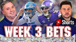 NFL Week 3 Picks & Sunday Betting Preview SHORTS LIVE | THE PLAYBOOK 📱