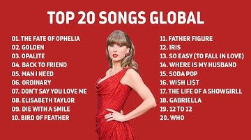 TOP 20 SONGS GLOBAL SPOTIFY , Taylor swift, Bruno mars, Billie eillish ,Sombr