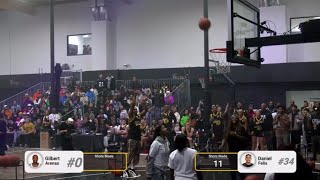 Gilbert Arenas gets eliminated from his own live $100K 3 point shooting competition