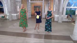 Liz Claiborne New York Floral Print Maxi Dress on QVC