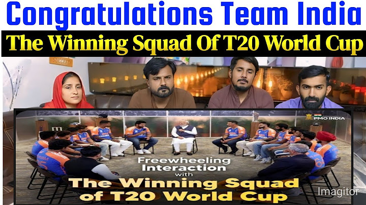 PM Narendra Modi's freewheeling interaction with the winning squad of T20 World Cup 🏏