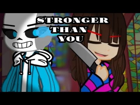 //Chara response- Stronger than you//Chara x Sans// русская песня// ⚠️TW: blood!!!! //