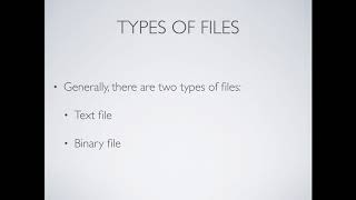 CSC 110: Week 8, Part A: Intro to File Input & Output