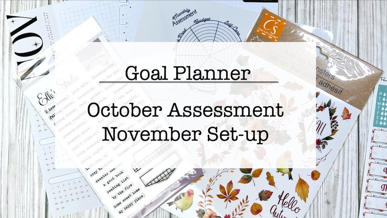Monthly Goal Planner Setup (Happy Planner) - November 2023 - YouTube