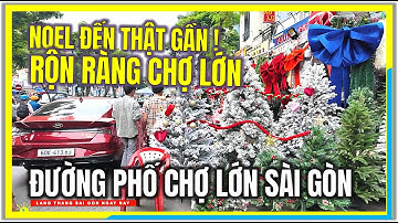 Sài Gòn NOEL ĐẾN THẬT GẦN ! RỘN RÀNG ĐƯỜNG PHỐ CHỢ LỚN SÀI GÒN | Mùa Giáng Sinh Sài Gòn Ngày Nay