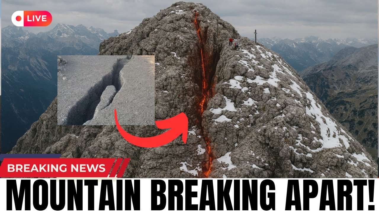Exploded Mounten Mountain In Germany CRACKING In Half — Could It Collapse Without ...