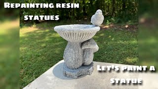 Let's Paint A Statue- Ep. 9, How to repaint resin statues