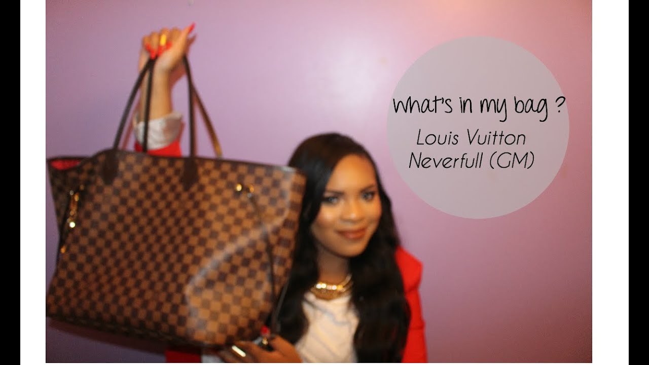 What&#39;s in my bag - Louis Vuitton Neverfull GM. - YouTube