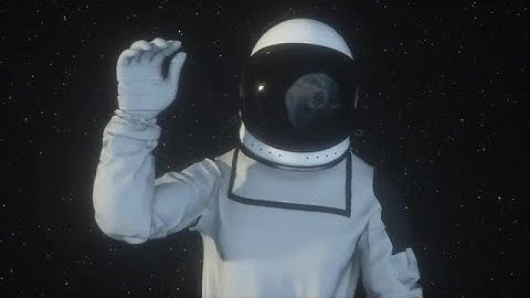 Waving Astronaut Stock Motion Graphics