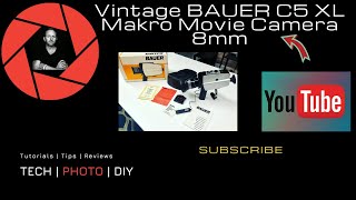 Vintage Bauer C5 Xl Makro Movie Camera 8Mm