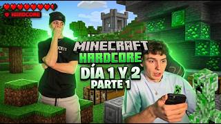 MINECRAFT HARDCORE FranBeuve y CalvoLol | DIAS 1 y 2 | Parte 1 |