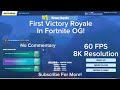 MY FIRST FORTNITE OG WIN (60 FPS) (NO Commentary) (2025)