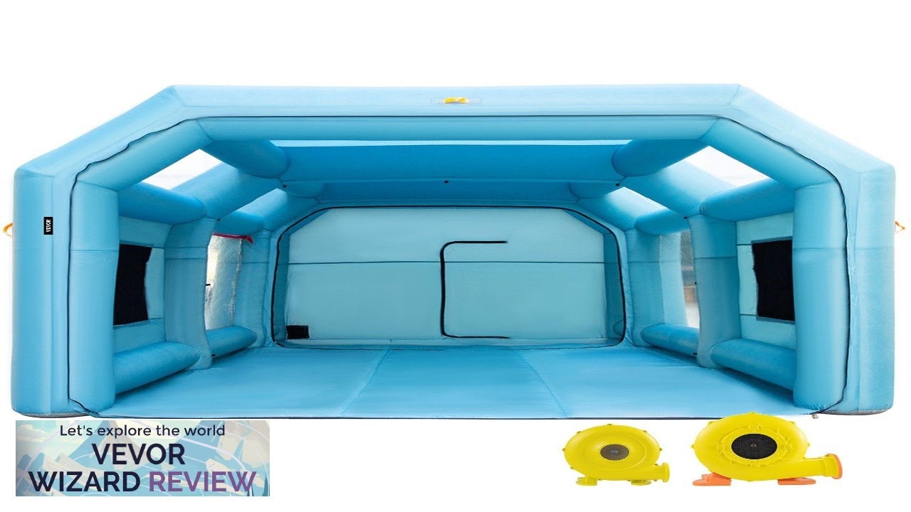 VEVOR Portable Inflatable Paint Booth 23x13x8ft Inflatable Spray Booth Car Paint Tent Review