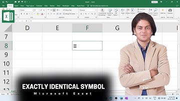 how to make exactly identical symbol in excel?