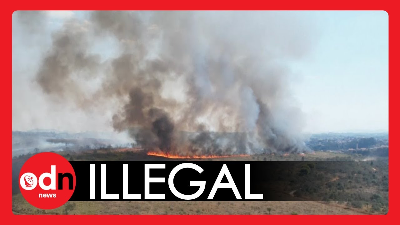 Illegal Sky Lantern Causes MASSIVE Fire in Brazil YouTube