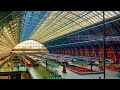 A walk through the stunning st pancras international railway station in london  eurostar terminus