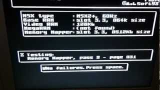 Japanese MSX2 64kb Converted to MSX2+ with 512kb Internal Memory