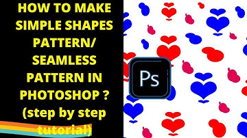 HOW TO MAKE SHAPES PATTERN/SEAMLESS PATTERN IN PHOTOSHOP??(step by step tutorial)