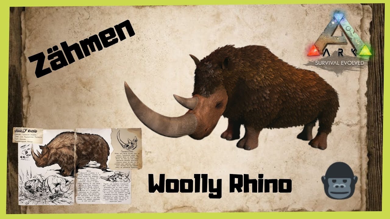 🦖ARK‬ Survival Evolved 🦖 Woolly Rhino zähmen 2021 [/Taming/INFO/ GUIDE