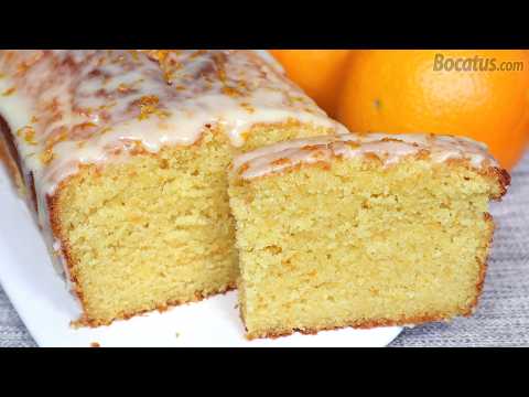 Homemade moist and aromatic orange cake