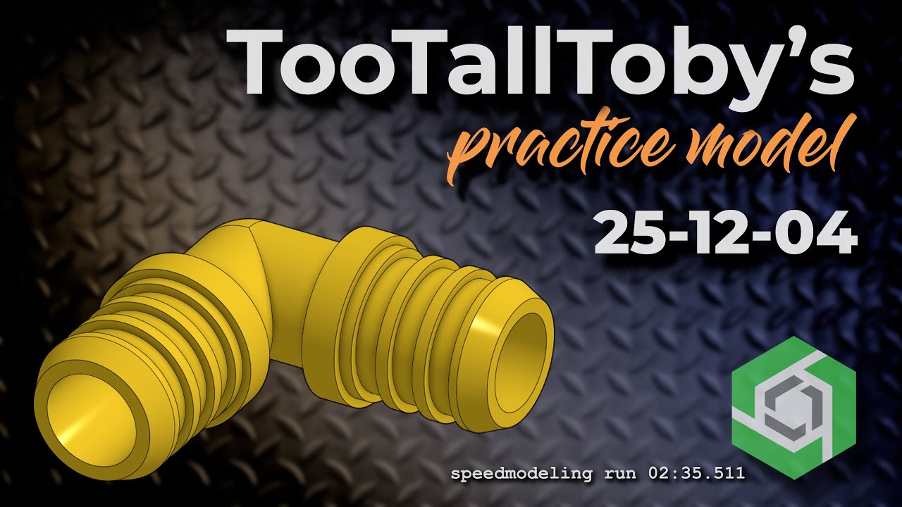 Onshape Speedmodeling Too Tall Toby Practice Model 25-12-04