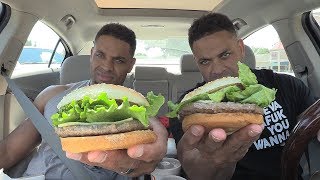 Eating McDonald's New Signature Crafted Hamburgers @Hodgetwins