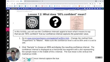 Lesson 7.2  - What affects Margin of Error