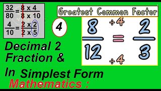 Decimal to Fraction and in Simplest Form#Maths#grade 4#Easy and Different Techniques#gbsmathsteacher screenshot 5