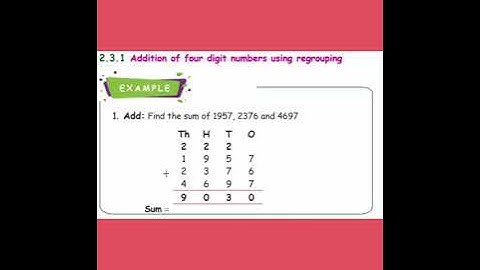 4th Maths Numbers (Addition and subtraction )p.no : 31 - 33 term 1 samacheer