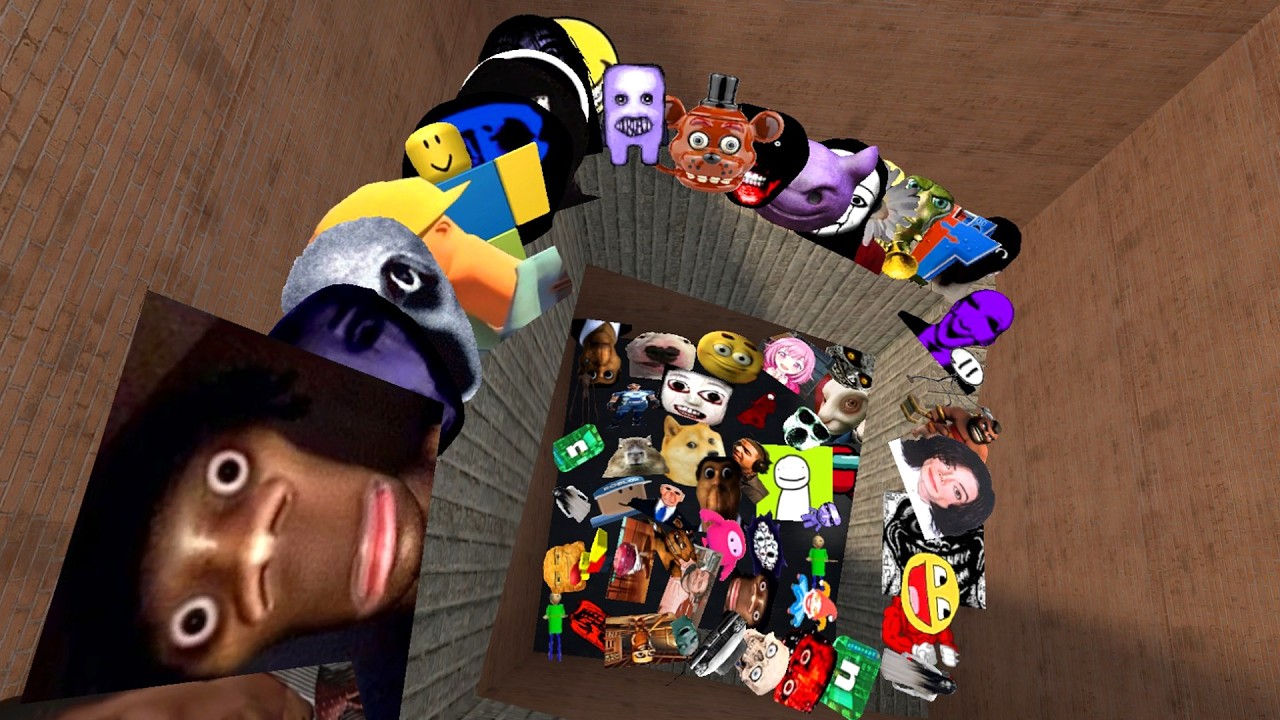 Too Much Nextbots And Nico's Nextbots The In Maze Garry's Mod | Cat MeoMeo