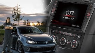 Council Hip Mentally 9-inch Alpine Style Navigation for VW Golf 6 - YouTube
