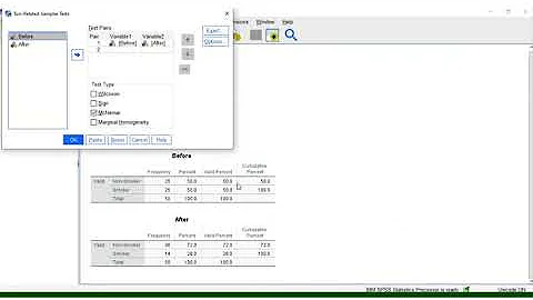 Performing a McNemar test in SPSS