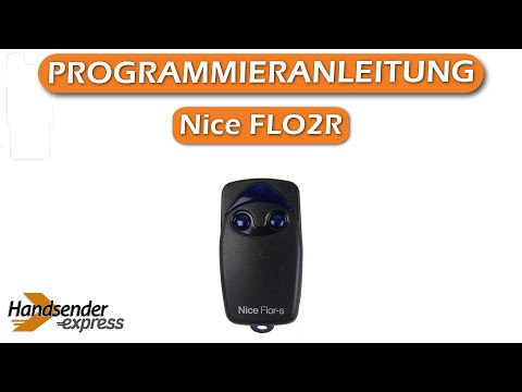 Wie programmiert man eine Fernbedienung Nice FLO2R